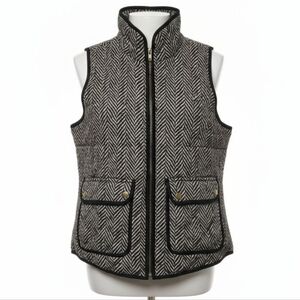 Savile Row Co Women's Small Vest Quilted Puffy Full Zip Pockets